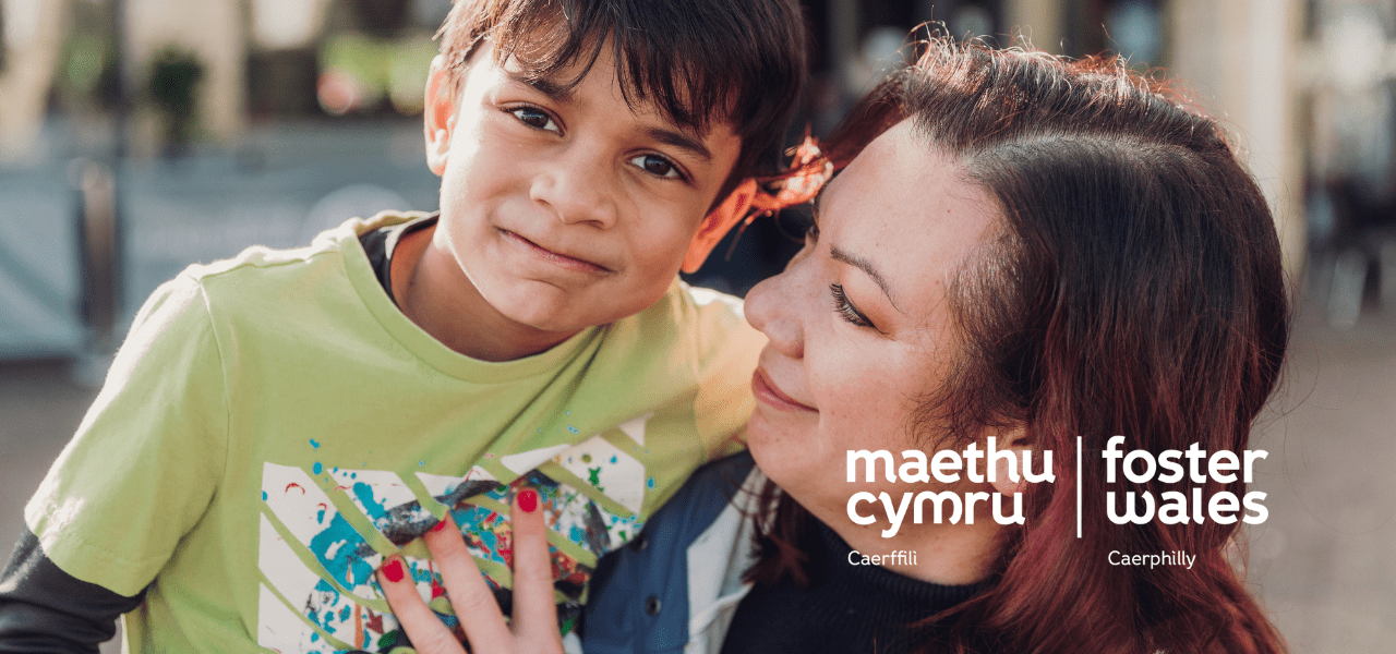 Foster Wales ethnic minority foster carer with child